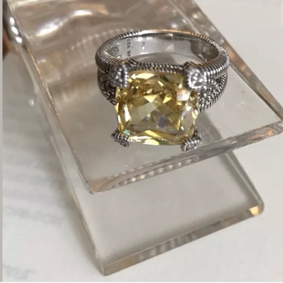 Judith Ripka Jewelry - Judith Ripka Canary Yellow Crystal Ring Size 7